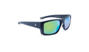 Optic Nerve Caddo HYDROGLARE™ Sunglasses with a black frame, brown lenses, and a green mirror on a white background