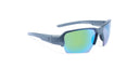 Optic Nerve Durango HYDROGLARE™ Sunglasses with a gray frame, brown lenses, and a green mirror on a white background