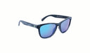 Optic Nerve Fairplay sunglasses with a gray frame, smoke lenses, and a green mirror on a white background