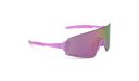 Optic Nerve FixeBLISS Sunglasses with a pink frame, brown lens, and a pink mirror on a white background