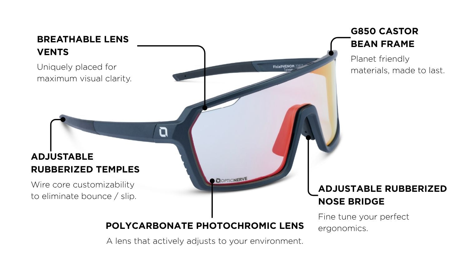 FixiePHENOM 2.0 Photochromic | Premium Performance Sunglasses
