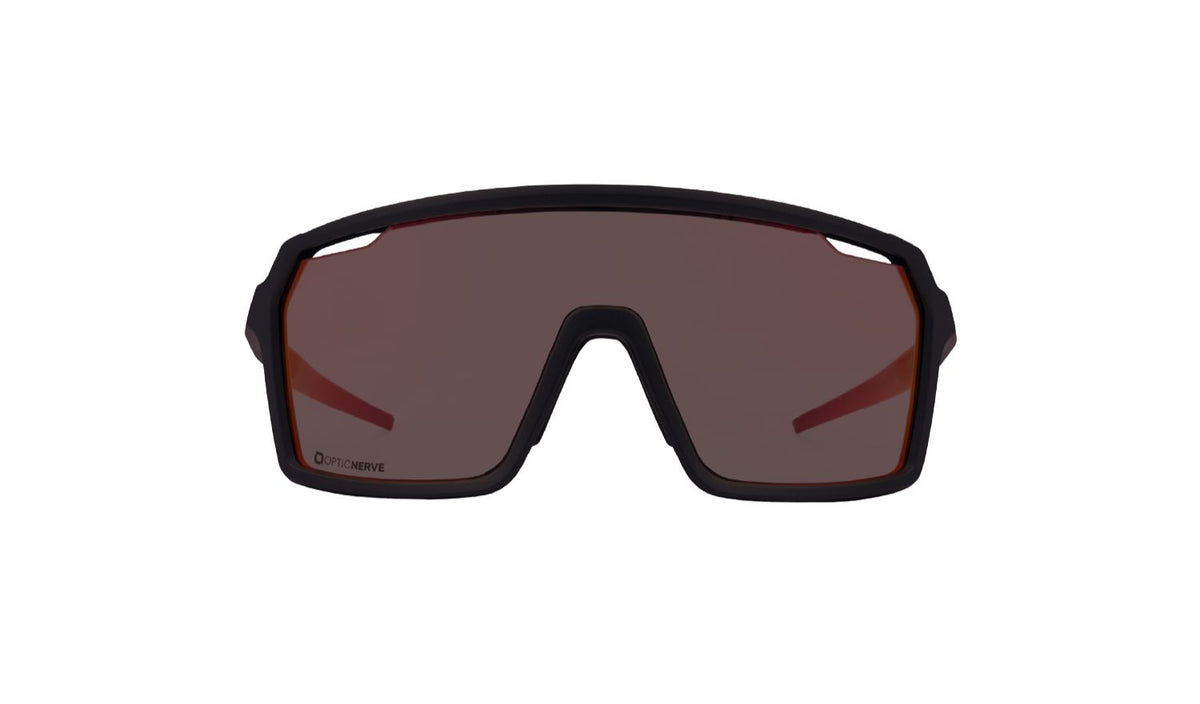 FixiePHENOM 2.0 Photochromic sunglasses with its lens transitioned to dark.