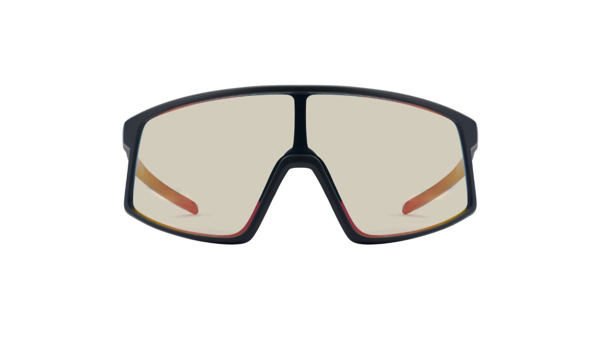 Gravel Cat Photochromic sunglasses with its lens tinted dark.