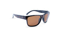 Optic Nerve Kingfish sunglasses with a brown frame and brown lenses on a white background