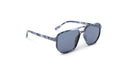 Optic Nerve Wonderspoon sunglasses with a gray frame and smoke lenses on a white background.