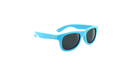 Optic Nerve Kids Snafoo sunglasses with a blue frame and smoke lenses on a white background